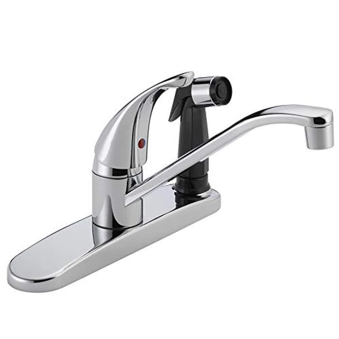 Peerless Single-Handle Kitchen Sink Faucet with Integrated Side Sprayer, Chrome P114LF by Peerless - Used - Like New condition