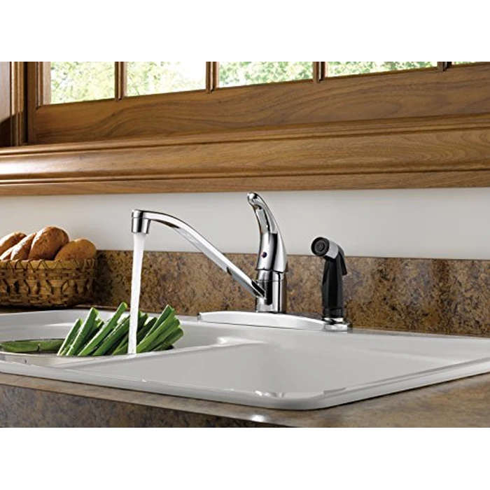 Peerless Single-Handle Kitchen Sink Faucet with Integrated Side Sprayer, Chrome P114LF by Peerless - Image 2