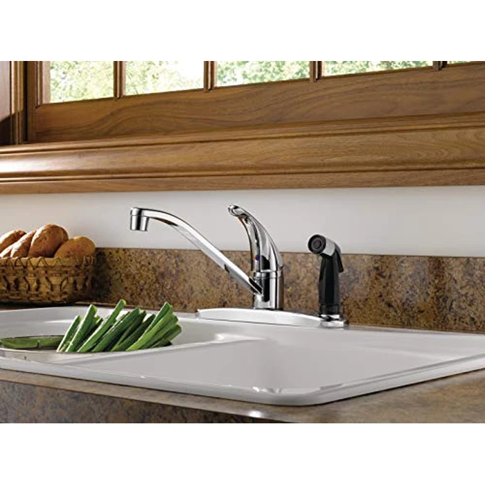 Peerless Single-Handle Kitchen Sink Faucet with Integrated Side Sprayer, Chrome P114LF by Peerless - Image 4