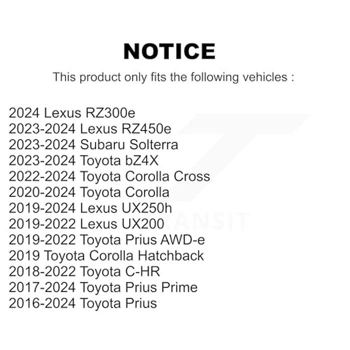 TOR Front Suspension Stabilizer Bar Link Pair Replacement For Toyota Corolla Cross C-HR Prius Prime Lexus bZ4X UX250h Subaru Solterra AWD-e RZ450e UX200 RZ300e - Left Right Side (Driver Passenger) by TOR - Image 2