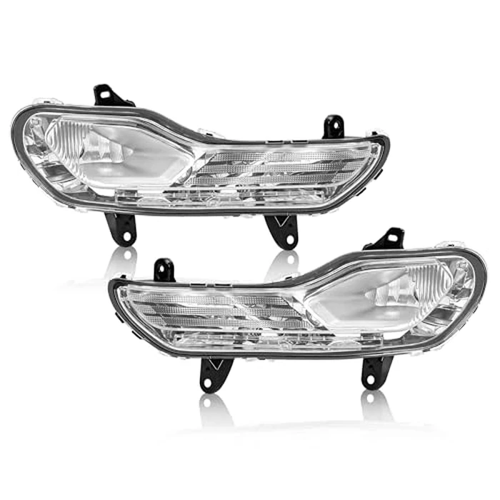 ALMULOO Pair Fog Light Compatible with 2013-2016 Ford Escape Kuga Replacement for FO2520189 FO2521189 Front Bumper Fog Lamp w/o Bulb Clear Lens Driver&Passenger Side by ALMULOO - Image 1