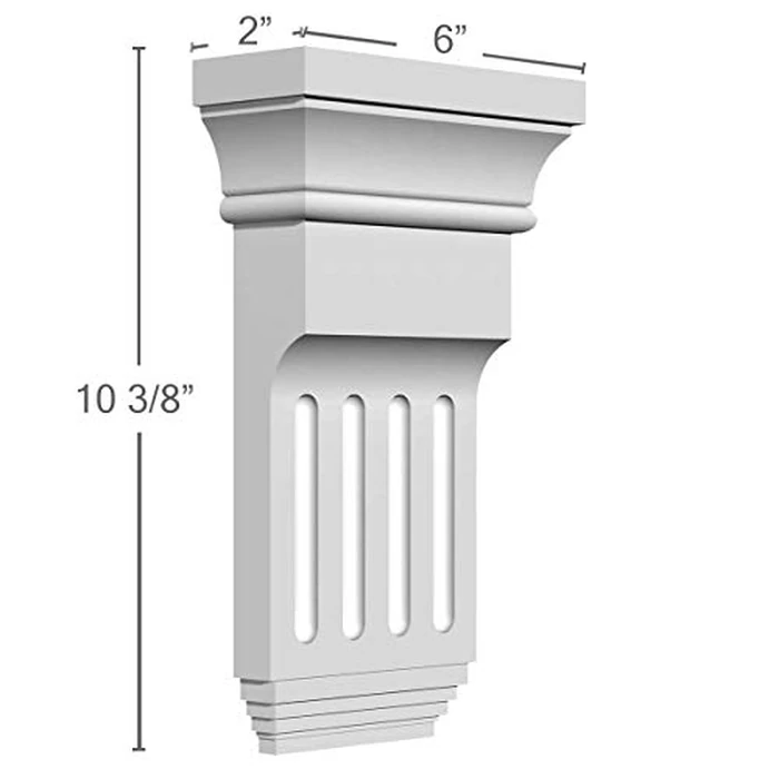 Ekena Millwork BKT06X10X02ED 6" W X 2" D X 10 3/8" H Edwards Bracket by Ekena Millwork - Image 2