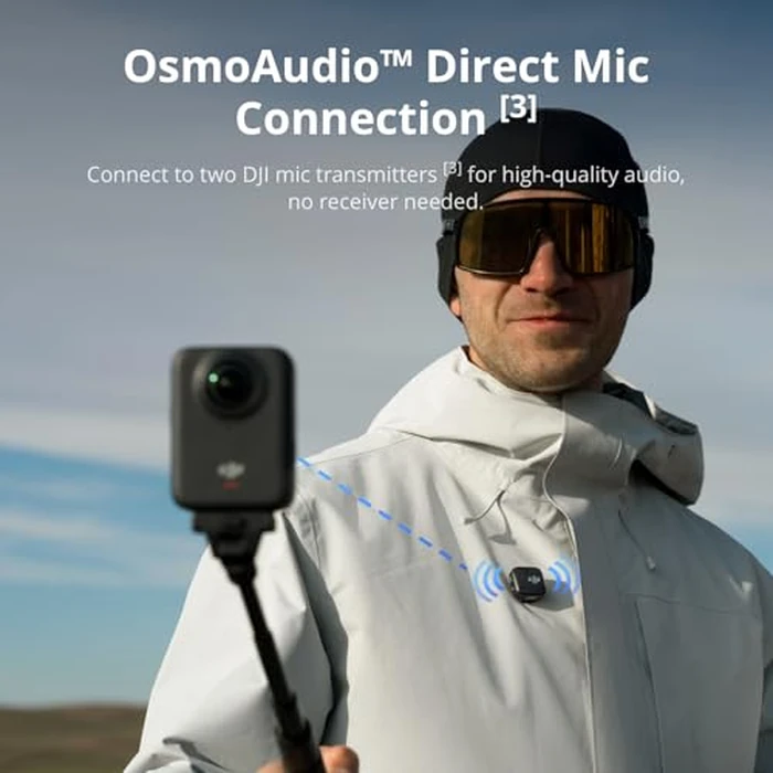 DJI Osmo 360 Standard Combo, 360 Camera With 1-Inch 360 degrees Imaging, Native 8K 360 degrees Video, 4K/120fps & 170 degrees Boost Video, 120MP 360 degrees Photo, 100-Min 8K Recording, Waterproof, Action Camera for Sports, Vlog by DJI - Image 5
