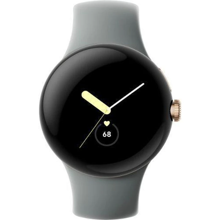 Google Pixel Watch 1 (Bluetooth) - 32GB - 30.4mm - Champagne Gold Stainless Steel Case with Hazel Fluoroelastomer Active Band by Google - Refurbished - Excellent condition - CA$99.59