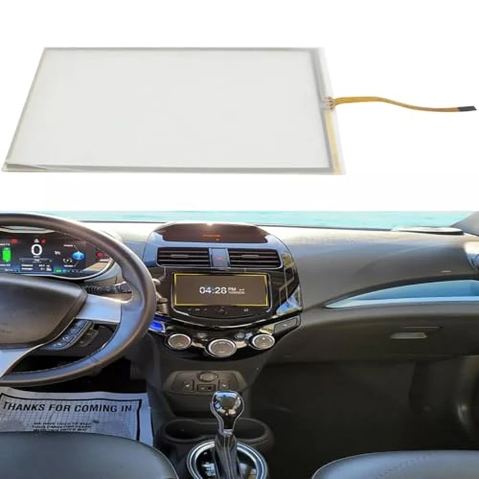 Micarun Touch Screen Digitizer Glass on Navigation Radio LCD 7 inch 4 Pin for Chevrolet Chevy Sonic Spark Trax 2012 2013 2014 2015 2016 MYLINK Replaced LA070WV1-TD05 (W/O LCD) by Micarun - Image 4