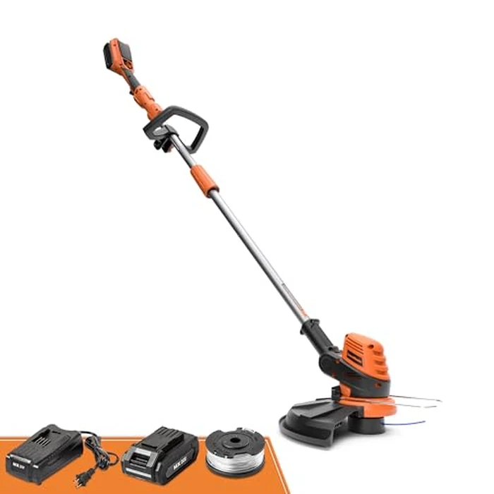 LawnMaster CLGT2412S 24V 12" Cordless String Trimmer 2.0AH Battery & Charger Included by Lawnmaster - Used - Very Good condition