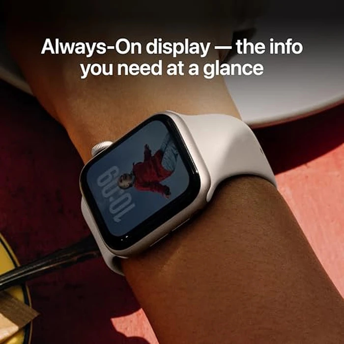 Apple Watch SE 3 [GPS + Cellular 44mm] Smartwatch with Midnight Aluminum Case with Midnight Sport Band - M/L. Fitness and Sleep Trackers, Heart Rate Monitor, Always-On Display, Water Resistant by Apple - Image 4