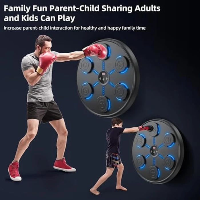 OORUN Second Generation Music Boxing Machine with Gloves, Wall Mounted Music, Smart Bluetooth Boxing Trainer, Adults, Indoor and Gym (Black) by OORUN - Image 6