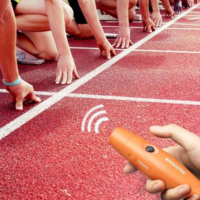 WANJOTEC Electronic Whistle for Teacher Coache, 3 Tones Adjustable 130db Loudest High Volume Handheld Emergency Electric Whistles for Referee, P.E.Outdoor Sports Whistles with Lanyard (Blue+Orange) by WANJOTEC - Image 7