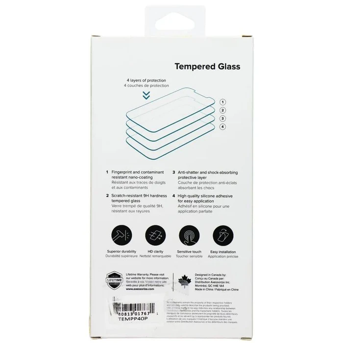 Axessorize Tempered Glass Screen Protector for Huawei P40 Pro - Clear by Axessorize - Image 2