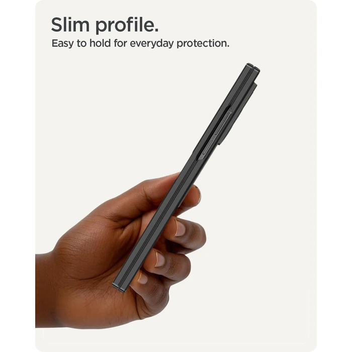 Miimall Stand for Samsung Galaxy Z Fold 7 Case with Privacy Screen Protector Tempered Glass, Magnetic Hinge Protection & Kickstand, PU Leather Protective Phone Full Cover for Z7 Fold7 5G Carbon Fiber by Miimall - Image 5