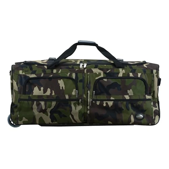Rockland 40" Polyester Rolling Duffel Bag, Camo by Rockland - Image 1