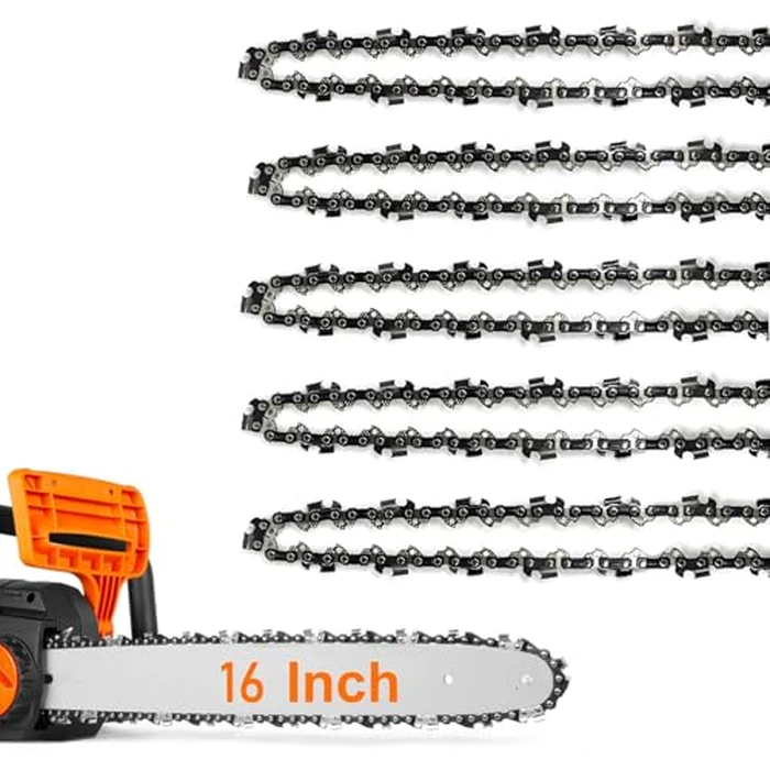 5Pack Chainsaw Chain 16 Inch Fits Stihl 61PMM355, MS 017, MS 170, MS 171, MS 180 C, Oregon 90PX055G, 3/8” LP Pitch .043” Gauge 55 Drive Links by ANCKNE - Used - Like New condition - US$24.66