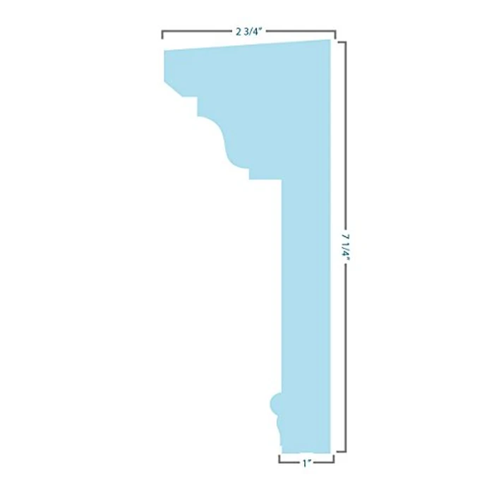 Ekena Millwork CRH07X33 33-Inch Bottom Width x 36 1/2-Inch Top Width x 7 1/4-Inch H x 1-Inch P Crosshead with Trim by Ekena Millwork - Image 6
