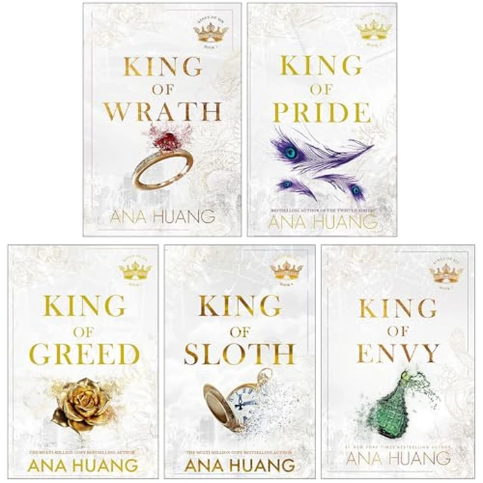 Kings of Sin Series 5 Books Collection Set By Ana Huang (King of Wrath, King of Pride, King of Greed, King of Sloth & King of Envy) by Piatkus Ltd - Image 1