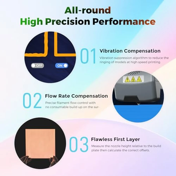 FLASHFORGE 3D Printer AD5X w/o Filament, IFS Multi-Color Printing, CoreXY 600mm/s High Speed & Precision, Auto Calibration & Vibration Compensation, 300℃ Direct Drive Extruder Unleash Your Creativity by FLASHFORGE - Image 3