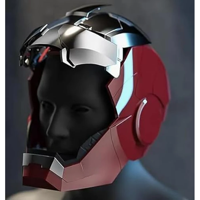 Iron-Man MK 5 Wearable Electronic Helmet with Voice & Remote Control, LED Eyes & Sound Effects - Perfect Superhero Cosplay, Movie Prop, and Collectible for Adults - Ideal Gift for Halloween，Christmas by AUGMAXI - Image 7