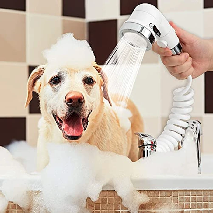 ZCONIEY Sink Faucet Sprayer Attachment, Shower Head Attaches To Tub Faucet, Dog Bathing Hose Shower Set for Laundry Bathroom Kitchen by ZCONIEY - Image 3