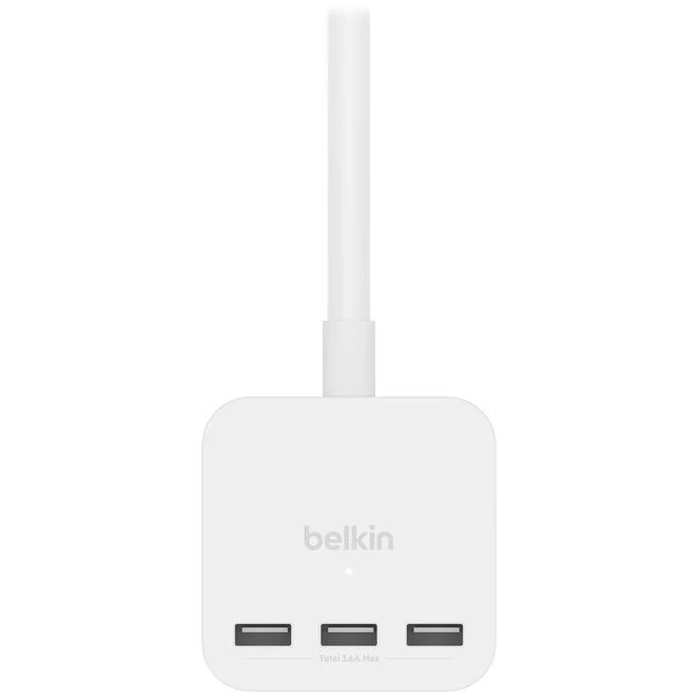 Belkin 3-Outlet Power Cube with 5-Foot Cord and USB-A Ports - White by Belkin - Image 2