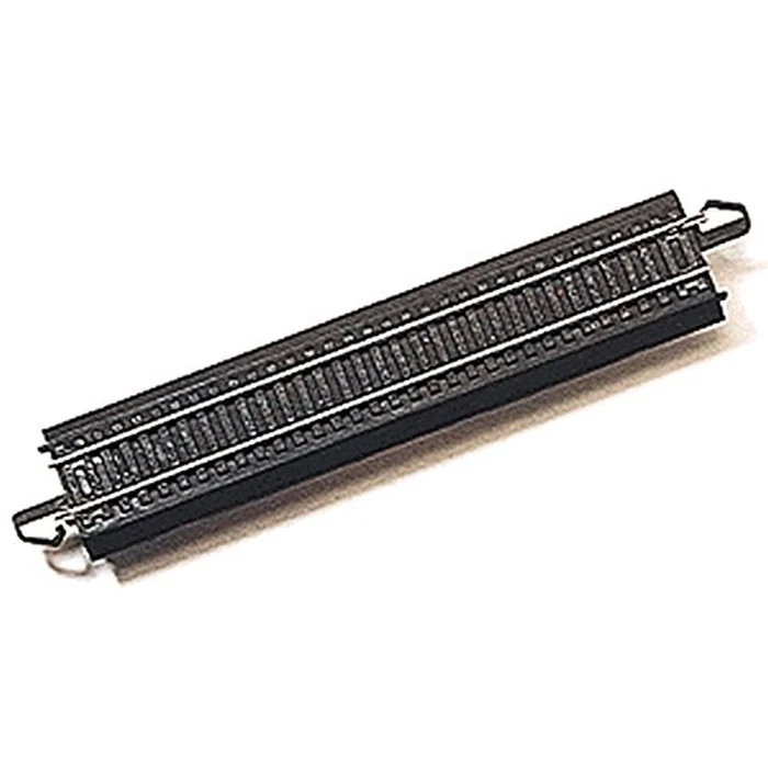 Bachmann Trains - Snap-Fit E-Z TRACK 9” STRAIGHT TRACK (4/card) - STEEL ALLOY Rail With Black Roadbed - HO Scale (44411) by Bachmann - Used - Like New condition - US$10.81