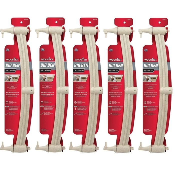 Wooster Brush Wooster BR045 18-Inch Big Ben Roller Frame (5-Pack) - Cream by Wooster Brush - Refurbished - Premium condition