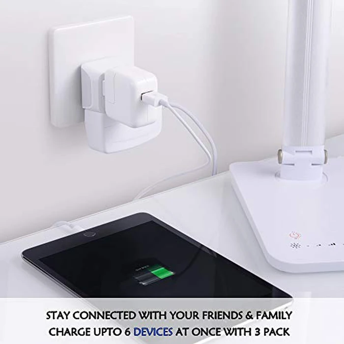 Ceptics Brazil Travel Adapter Plug with Dual Usa Input - Type N (3 Pack - Ultra Compact - Safe Grounded Perfect for Cell Phones, Laptops, Camera Chargers and More - Power Plug (CT-11C) by Ceptics - Image 3