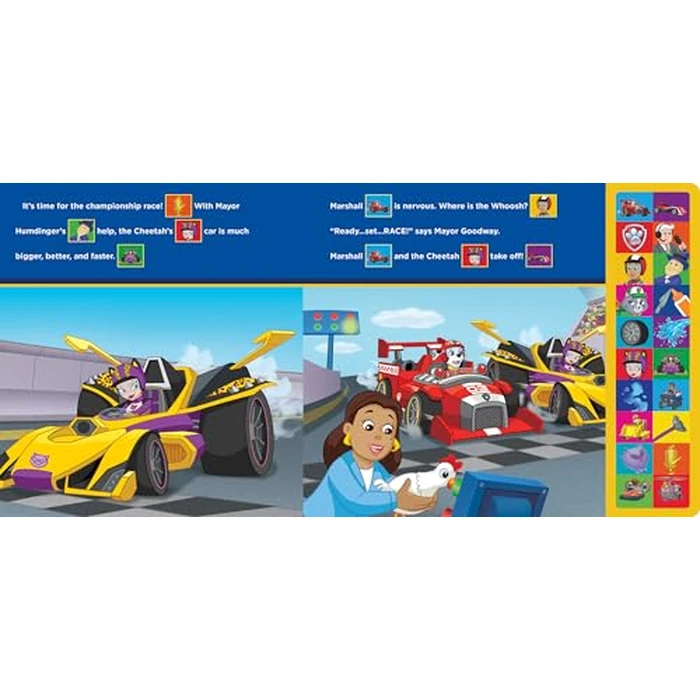 PAW Patrol Chase, Marshall, Skye, and More! - Race to the Rescue 20-Button Sound Book - PI Kids by PI Kids - Image 2