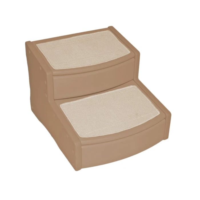 Pet Gear Easy Step II Extra Wide Pet Stairs, 2-step/for cats and dogs up to 200-pounds, Tan by PET GEAR INC - Used - Like New condition - US$49.63