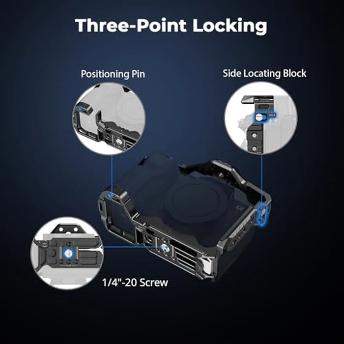 SmallRig HawkLock Quick Release Cage Kit for Sony Alpha 7R V/Alpha 7 IV/Alpha 7S III/Alpha 1 / Alpha 7R IV/Alpha 7 V, Full Cage with Top & Side Handle, Cable Clamp (Upgraded Version) - 3669D by SmallRig - Image 3