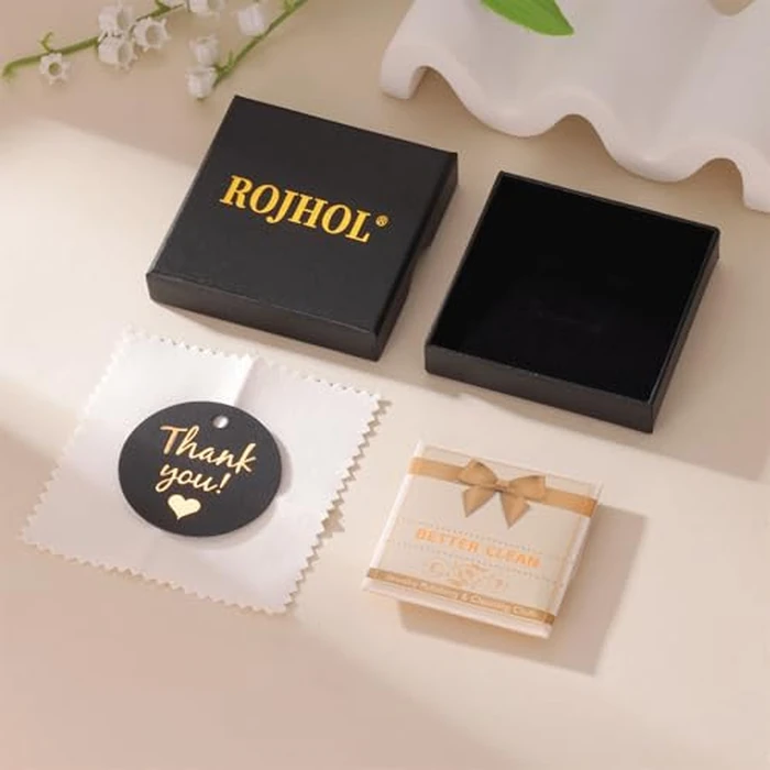 ROJHOL Gold Silver Initial Necklace for Women, 18K Gold Plated Mini Belt Buckle Initial Necklace, Letter A-Z Pendant Charm Necklace Unique Western Jewelry Gifts for Women Men (J, Gold) by ROJHOL - Image 7