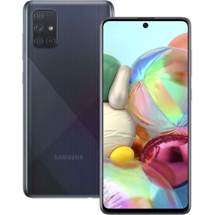 Galaxy A71 - 128GB - 6GB RAM - 1 Physical SIM - Prism Crush Black - Unlocked by Samsung - Refurbished - Excellent condition - US$222.28