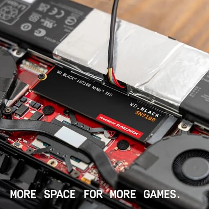 WD_Black SN7100 1TB NVMe SSD - Gen4 PCIe, M.2 2280, Up to 7,250 MB/s Read Speed, Up to 6,900 MB/s Write Speed, Next Gen TLC 3D NAND, for Laptops, Handheld Gaming Devices - WDS100T4X0E by Sandisk - Image 5
