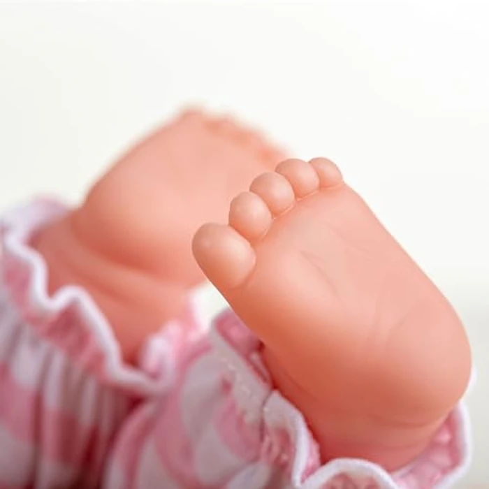 15" Realistic Soft Body Baby Doll with Open/Close Eyes | JC Toys - Berenguer Boutique | 10 Piece Gift Set with Bottle, Rattle, Pacifier & Accessories | Pink | Ages 2+ by JC Toys - Image 8