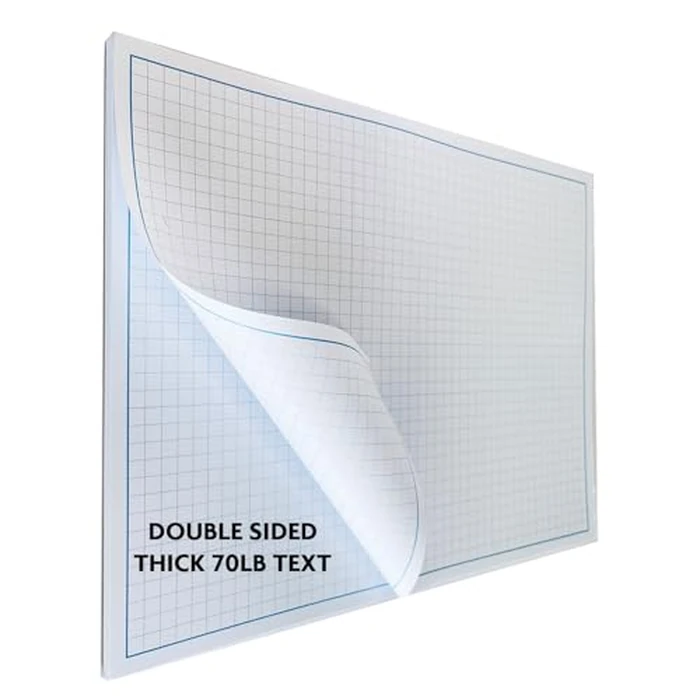 Reskid Blueprint and Graph Paper Pad - 50 Sheets Per Pad - 70lb Text - For Drawing, Designing, and More - Perfect Tool for Young Artists, Budding Designers, and Classroom Use (1, 12x18) by Reskid - Image 4