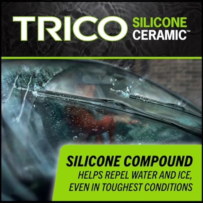 TRICO Silicone Ceramic(TM) (90-2419) 24 & 19 Inch Pack of 2 Automotive Replacement Windshield Wiper Blades For my Car, Super Premium All Weather Beam Blade for Select Vehicle Models by Trico - Image 3