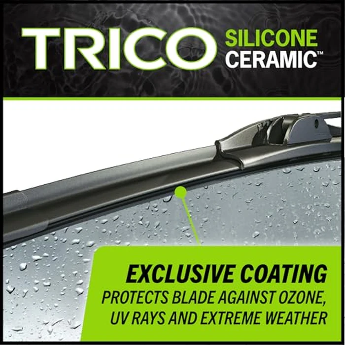 TRICO Silicone Ceramic(TM) (90-2419) 24 & 19 Inch Pack of 2 Automotive Replacement Windshield Wiper Blades For my Car, Super Premium All Weather Beam Blade for Select Vehicle Models by Trico - Image 5