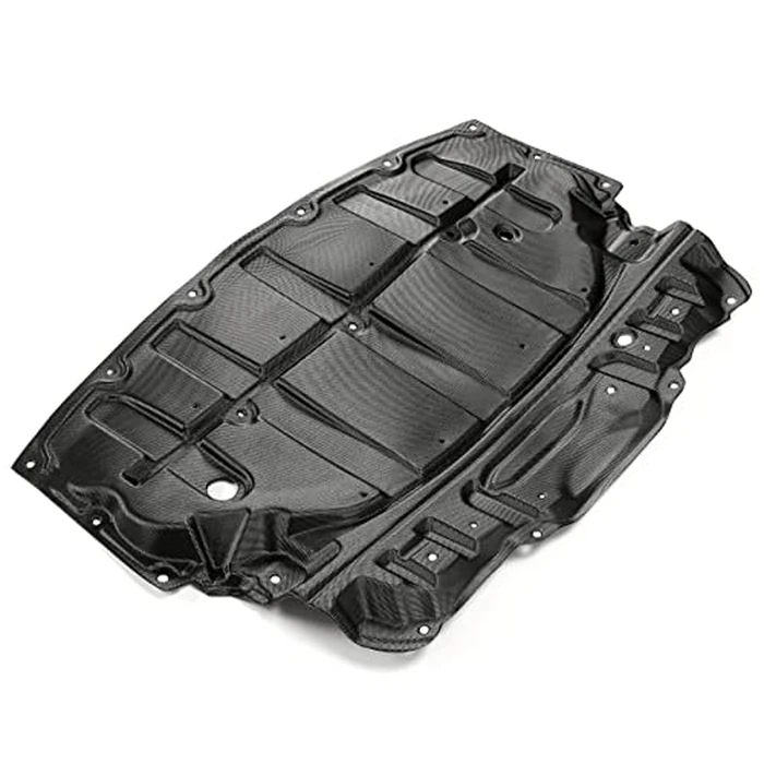 ALMULOO Engine Splash Shield Compatible with 2007-2017 Infiniti G25 G35 G37X G37/Infiniti EX35 /EX37/Infiniti Q40 QX50 Q60 2wd Base Model W/O AWD Black Plastic(PE) Replacement for IN1228117 by ALMULOO - Image 4