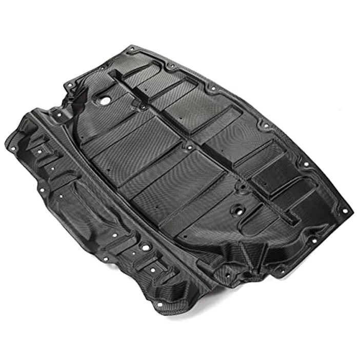 ALMULOO Engine Splash Shield Compatible with 2007-2017 Infiniti G25 G35 G37X G37/Infiniti EX35 /EX37/Infiniti Q40 QX50 Q60 2wd Base Model W/O AWD Black Plastic(PE) Replacement for IN1228117 by ALMULOO - Image 7