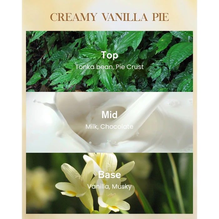 M&SENSE Creamy Vanilla Soy Large Candles, 3-Wick 35oz 150H Long Lasting, Aromatherapy Candle for Bedroom Stress Relief New Year Home Refresh by M&SENSE - Image 2