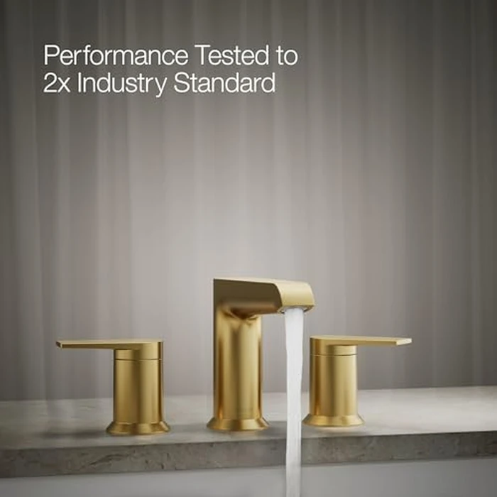 KOHLER K-T25740-4-2MB Hint Two-Handle Deck-Mount Bath Faucet Trim, 10.0 GPM, Minimalist Design, Corrosion Resistant, Vibrant Brushed Moderne Brass by Kohler - Image 4