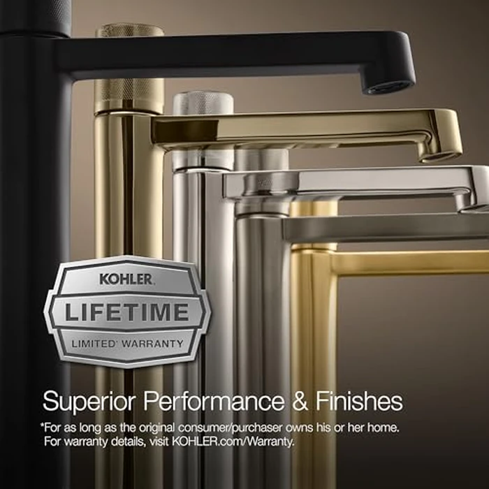 KOHLER K-T25740-4-2MB Hint Two-Handle Deck-Mount Bath Faucet Trim, 10.0 GPM, Minimalist Design, Corrosion Resistant, Vibrant Brushed Moderne Brass by Kohler - Image 7