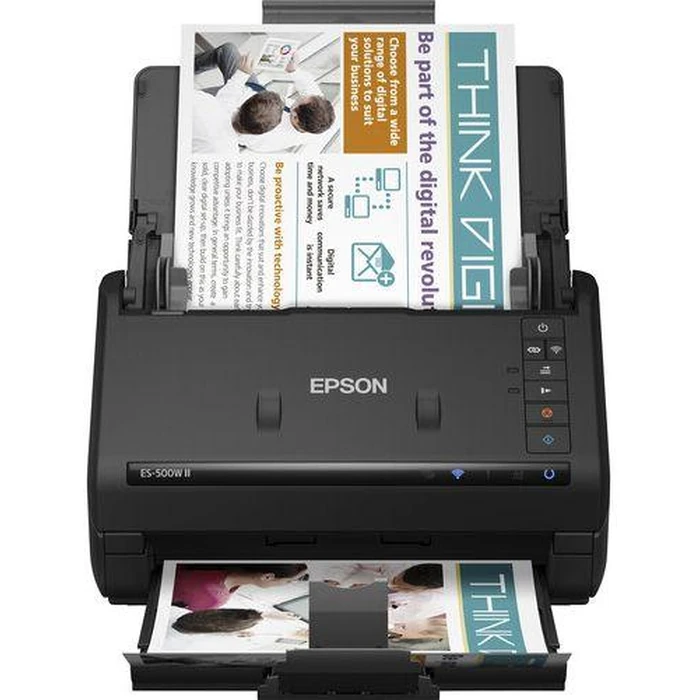 Epson ES-500W II Wireless Duplex Document Scanner - Black by Epson - Refurbished - Excellent condition - US$604.99
