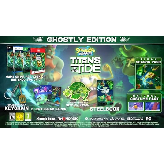 SpongeBob SquarePants: Titans of the Tide: Ghostly Edition - PlayStation 5 (Amazon Exclusive) by THQ Nordic - Used - Good condition - US$44.51