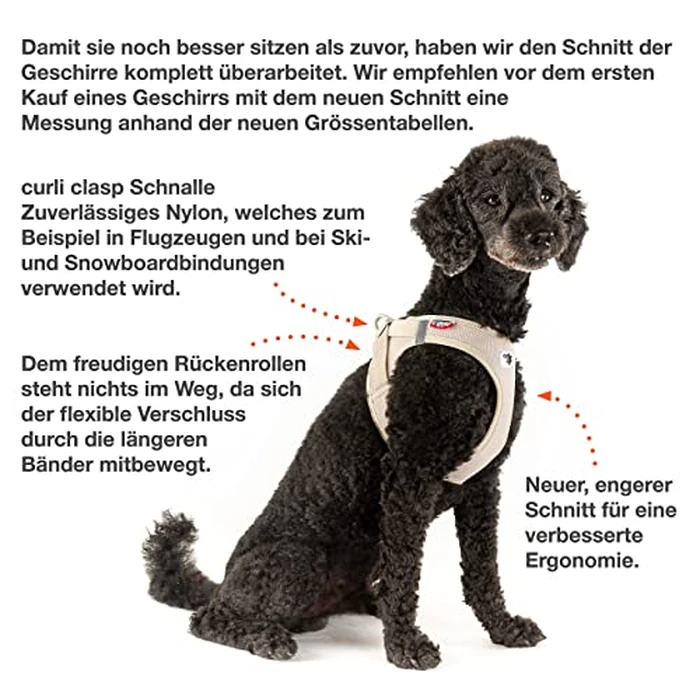 Vest Harness curli Clasp Air-Mesh Light-Tan XL by Curli - Image 6