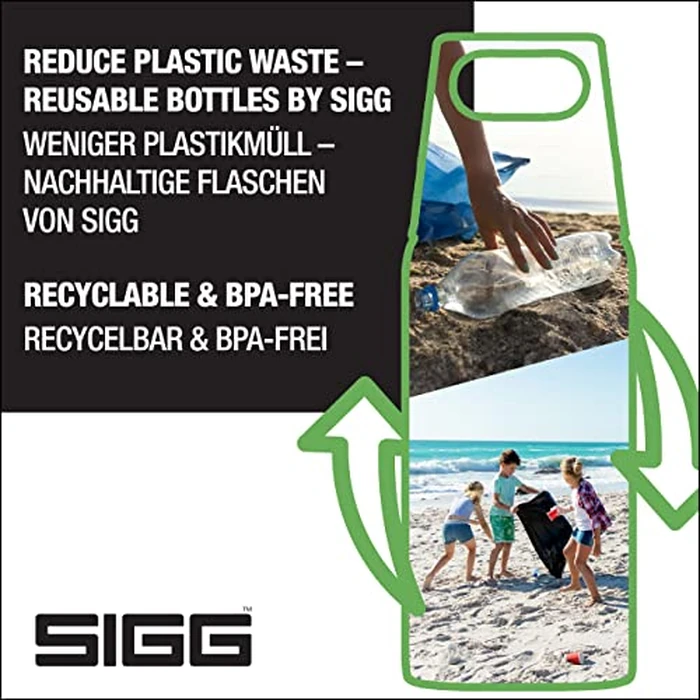 SIGG - Tritan Water Bottle - Total Clear ONE Blue - Suitable For Carbonated Beverages - Dishwasher Safe - Leakproof - Lightweight - Scratch Resistant - BPA Free - 25 oz by Sigg - Image 5