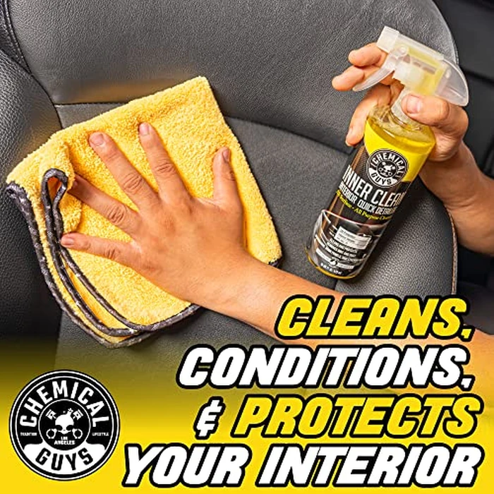 Chemical Guys InnerClean Interior Quick Detailer Cleaner and Protectant for Dashboards Door Panels Seats Trim and Surfaces Non Greasy Interior Car Cleaning Spray and Interior Detailer Spray 16 oz by Chemical Guys - Image 2