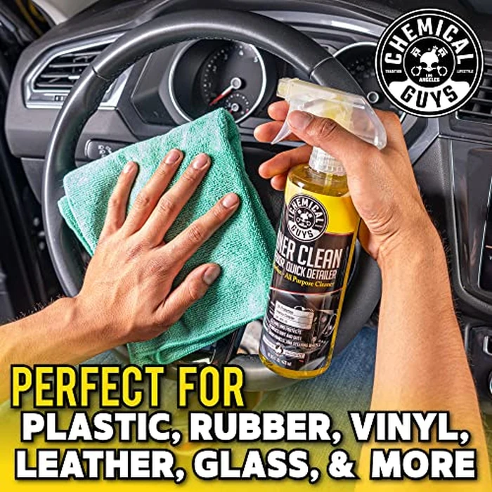 Chemical Guys InnerClean Interior Quick Detailer Cleaner and Protectant for Dashboards Door Panels Seats Trim and Surfaces Non Greasy Interior Car Cleaning Spray and Interior Detailer Spray 16 oz by Chemical Guys - Image 4
