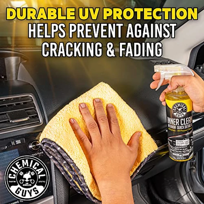 Chemical Guys InnerClean Interior Quick Detailer Cleaner and Protectant for Dashboards Door Panels Seats Trim and Surfaces Non Greasy Interior Car Cleaning Spray and Interior Detailer Spray 16 oz by Chemical Guys - Image 7