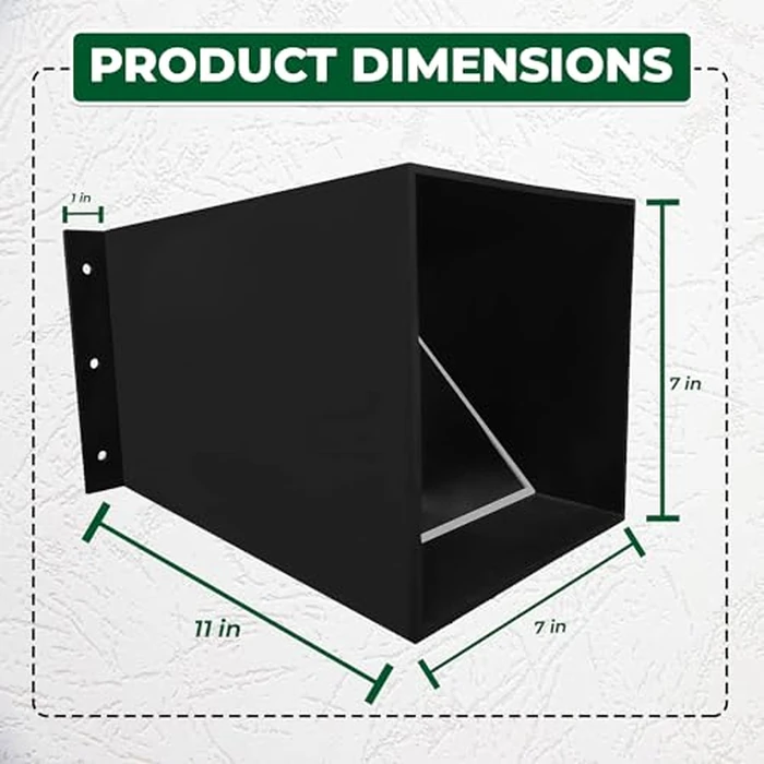 Rhino Excluders(R) Prochute(TM) One Way Door for Removal of Raccoon, Skunk, Opossum, Groundhog, Rabbit and Similar Size Animals - Live Trap Alternative, Black by Rhino Excluders - Image 2
