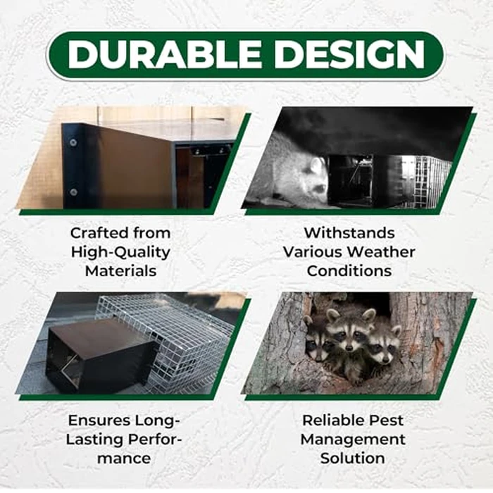 Rhino Excluders(R) Prochute(TM) One Way Door for Removal of Raccoon, Skunk, Opossum, Groundhog, Rabbit and Similar Size Animals - Live Trap Alternative, Black by Rhino Excluders - Image 3